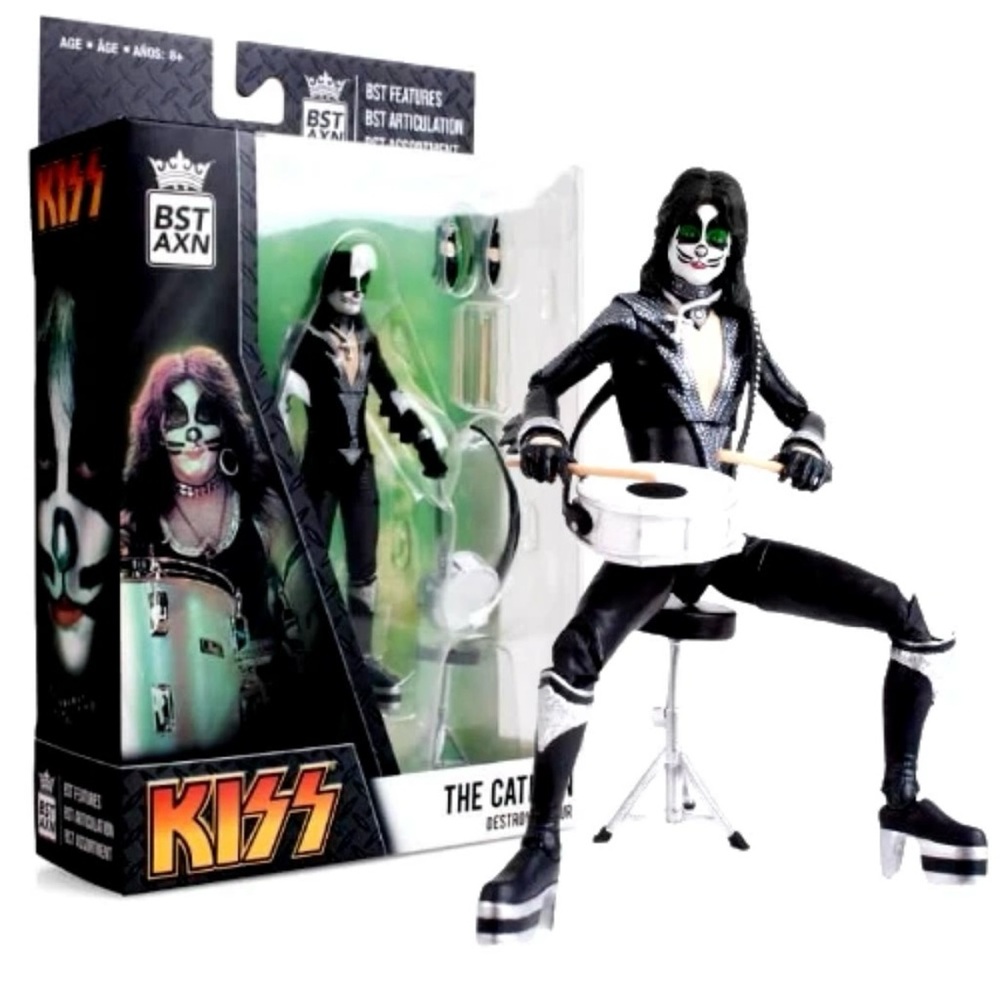 NIB KISS The Loyal Subjects BST AXN Destroyer Tour Catman Peter Criss Figure